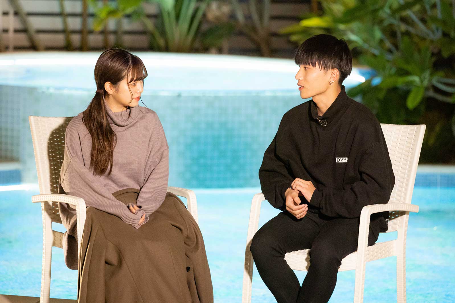 すずか、はると「今日、好きになりました。-卒業編2021-」（C）AbemaTV, Inc.