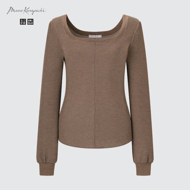 ユニクロ 新作トップス マストバイアイテム ユニクロ 新作トップス マストバイアイテム ヒートテックウールブレンドワッフルスクエアネックT