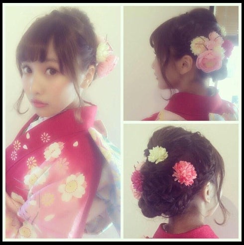 ヘアスタイル写真／佐野ひなこオフィシャルブログ（Ameba）より