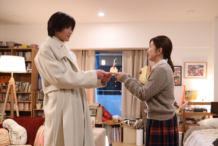 八木勇征、福田麻貴「婚活1000本ノック」第7話より(C)フジテレビ