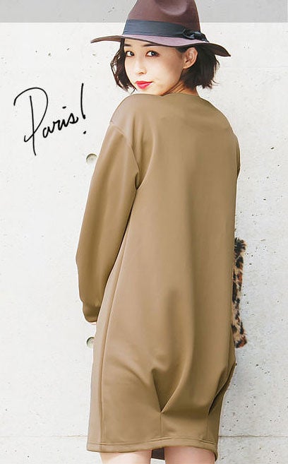 シンプルポンチコクーンワンピース「神戸レタス」2690円（税込）／画像提供：神戸レタス