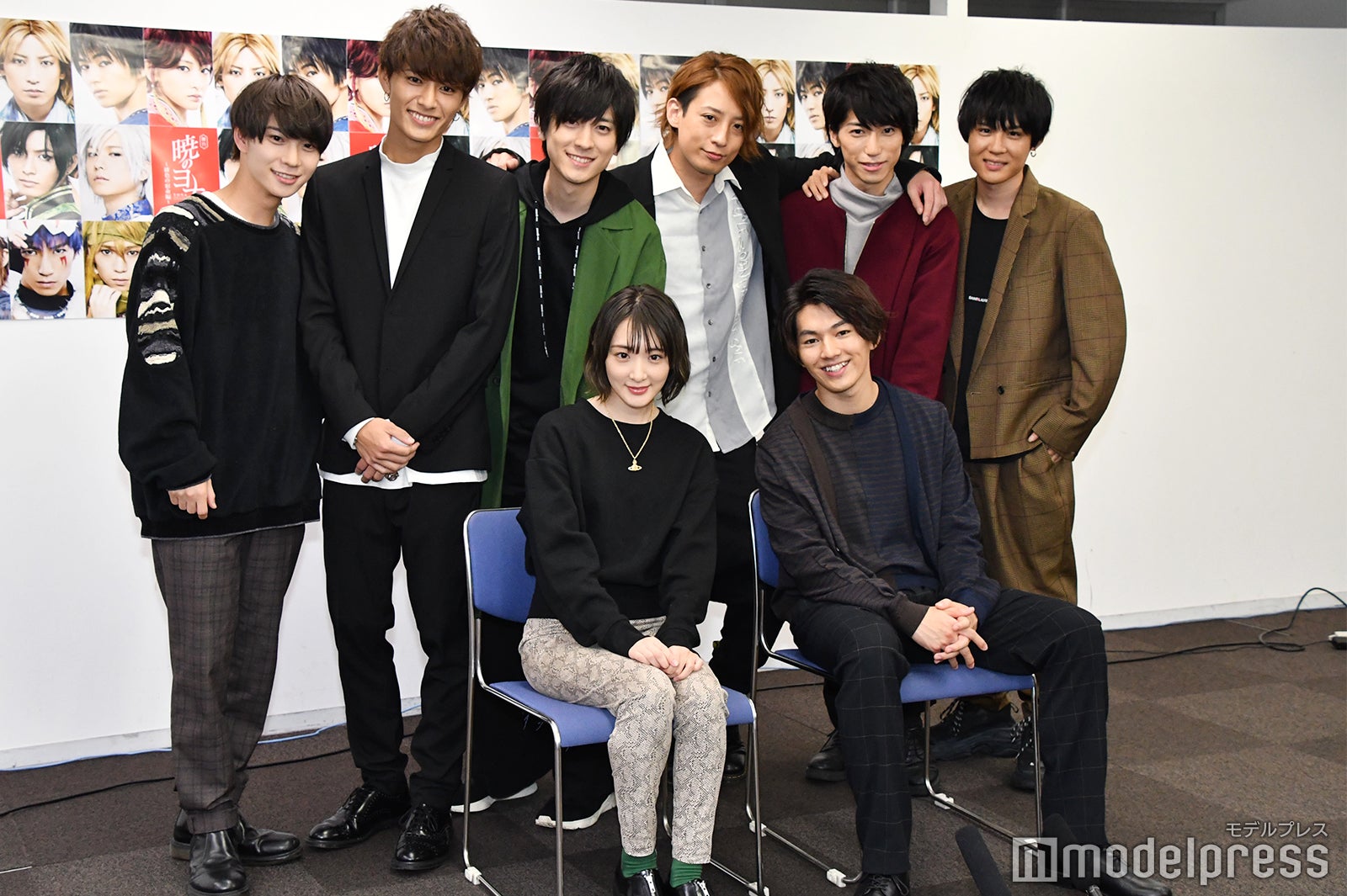 （前列左から）生駒里奈、矢部昌暉（後列左から）木津つばさ、西川俊介、山本一慶、陳内将、奥谷知弘、樋口裕太 （C）モデルプレス