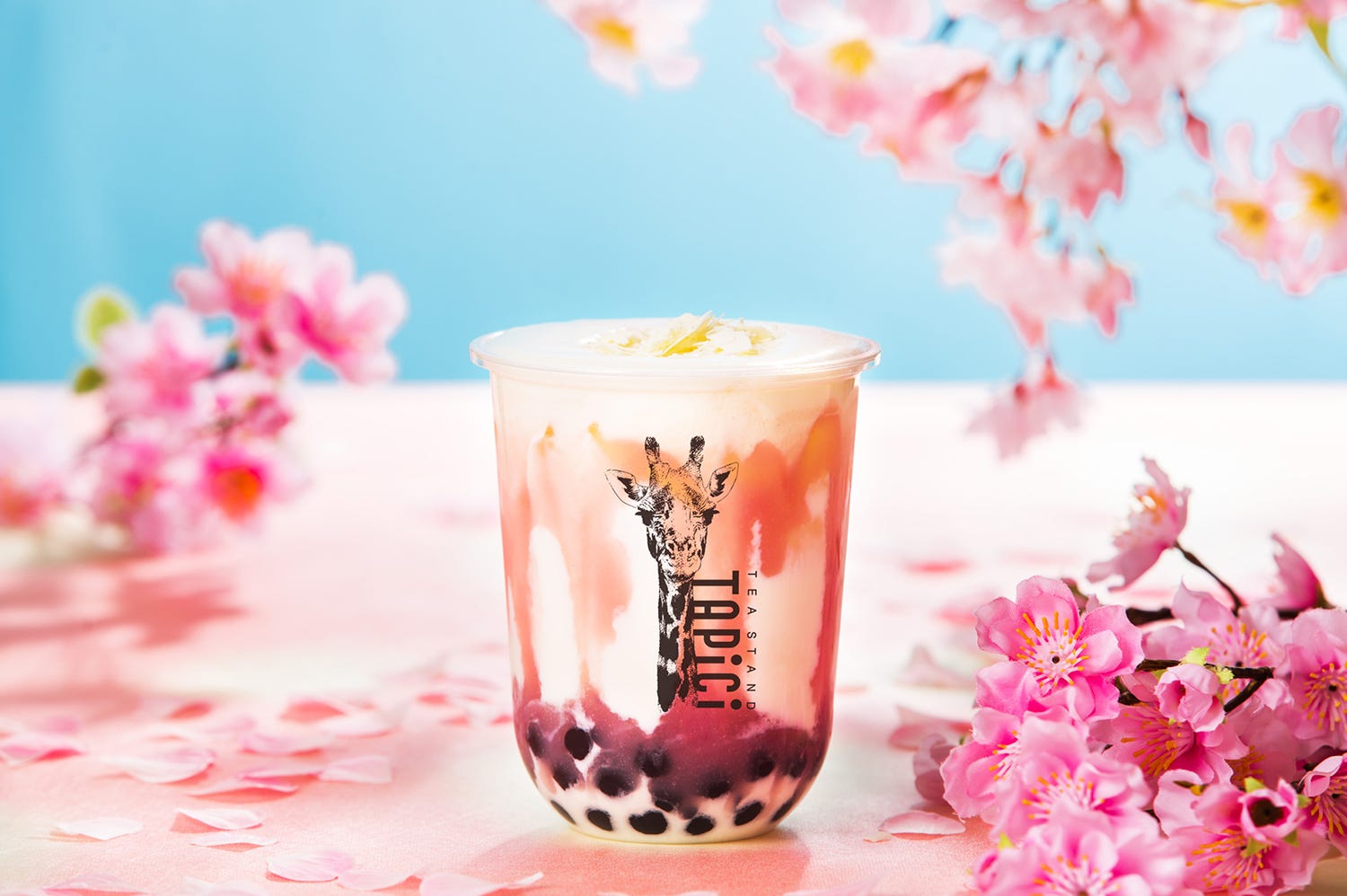 タピチ「さくらミルク」心華やぐ春だけのタピオカチーズドリンク