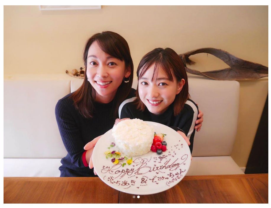 高橋愛、伊藤千晃＆TBS出水麻衣アナの誕生日を祝福