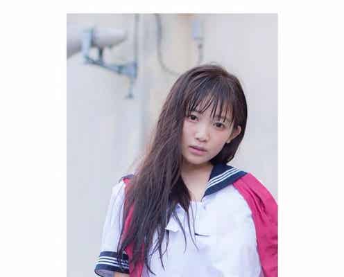 Iカップ・天木じゅん、“脱がせたくなる”セーラ服×濡れ髪でファン悩殺「その表情はヤバイ」