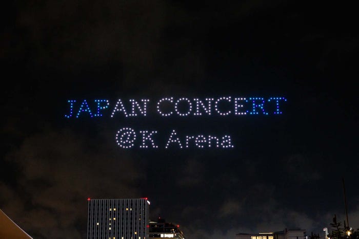 Kep1erドローンショー/撮影:上山陽介