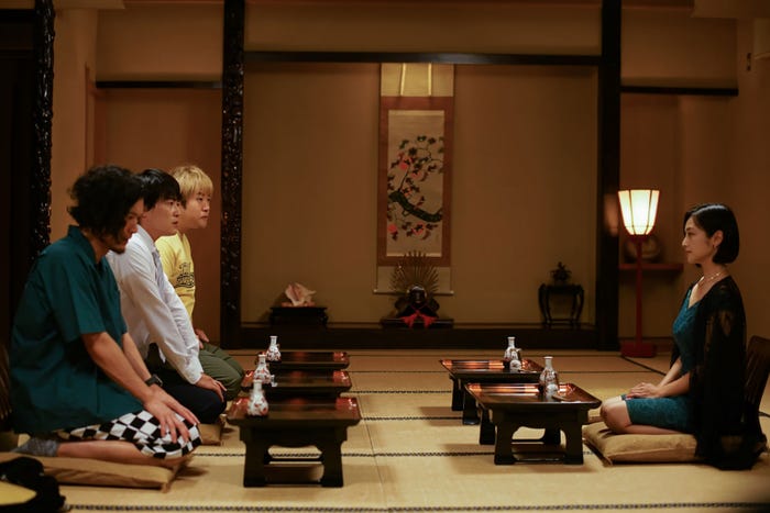 淵上泰史、大東駿介、森田甘路、安達祐実/「フリンジマン ~愛人の作り方教えます~」第6話より(画像提供:テレビ東京)