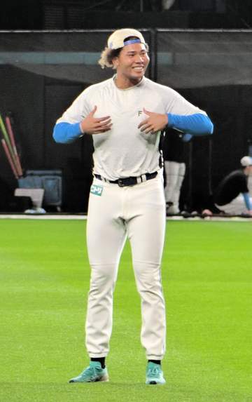 日本ハム・水谷1軍復帰「戻ってきたなという感じ」左手首骨折から約1カ月半ぶり