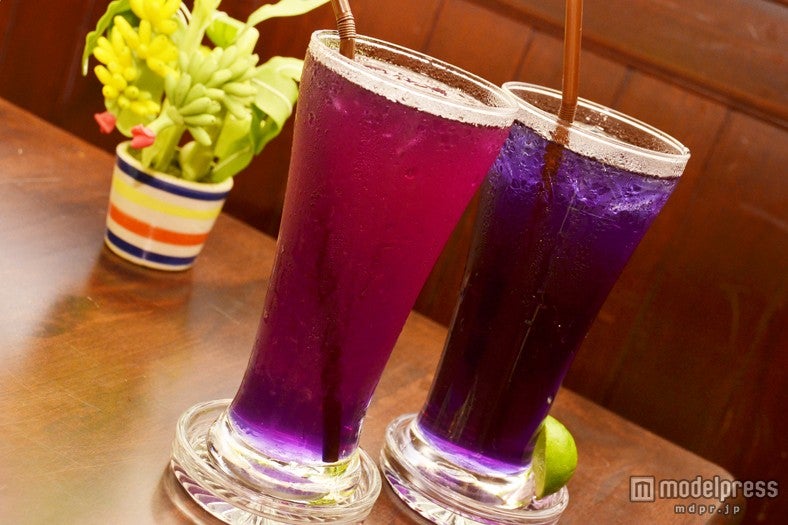 「アンチャンジュース」の青い色には美容効果が