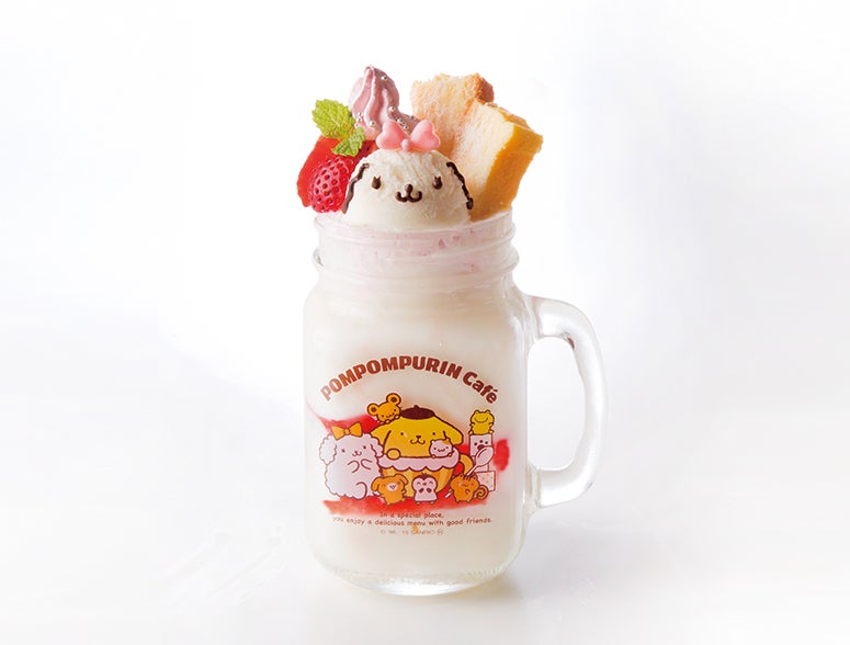 マカロンのベリーグッド★なヨーグルトシェイクドリンク990円（税抜）（C）1996, 2013,2018 SANRIO CO., LTD. APPROVAL NO.S584328