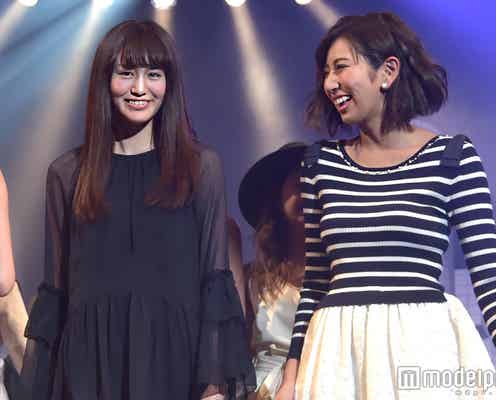 バチェラー参加の古賀あかね&坂本くるみ、2ショットランウェイで美脚あらわ<シブピカフェス>