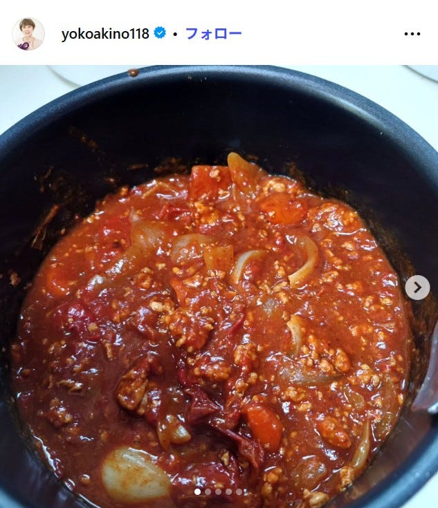 秋野暢子Instagramより