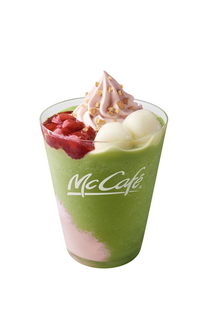 いちご白玉抹茶フラッペ/画像提供:日本マクドナルド