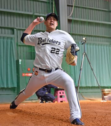 オリックス・九里、初日から90分に及ぶキャンプ自己最多の350球投げ込みデモ「初日から、と決めていた」 開幕投手にも意欲十分