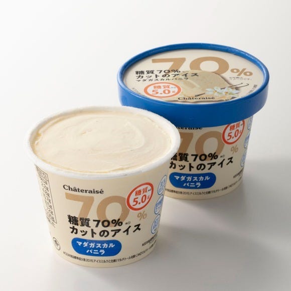 シャトレーゼ　アイス　糖質70%カットのアイス