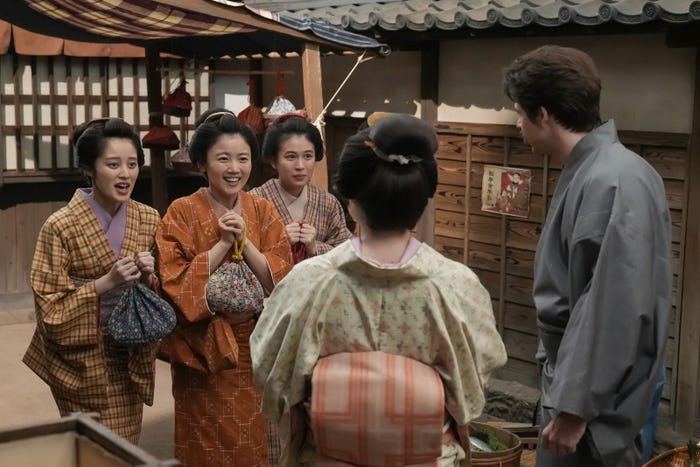 高石あかり、トミー・バストウら「ばけばけ」第78話(C)NHK