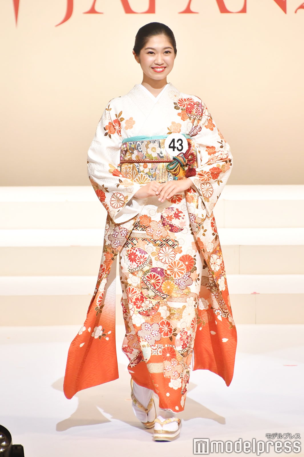 着物審査の様子／「2020ミス・インターナショナル日本代表選出大会」（C）モデルプレス