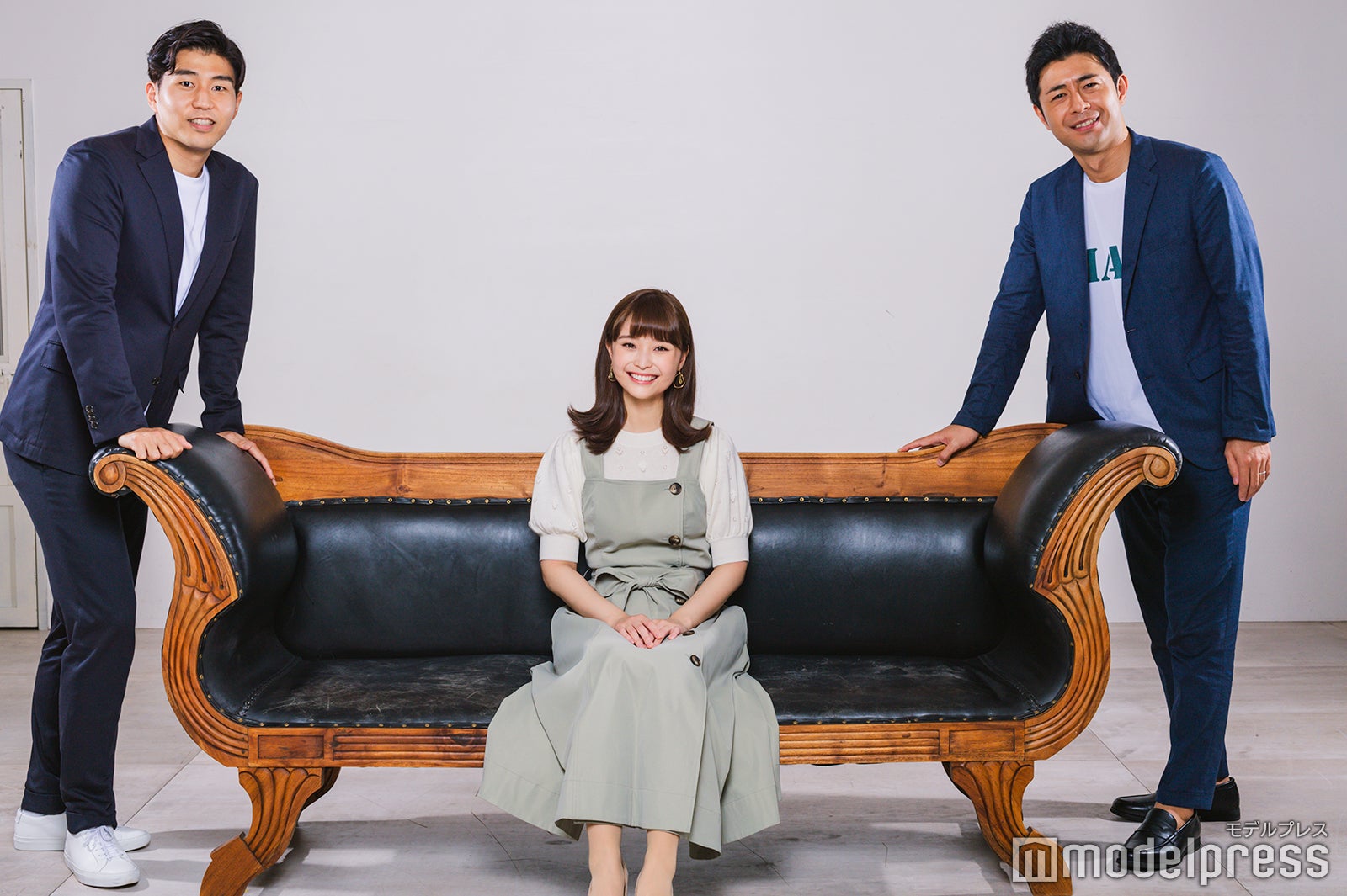 内野泰輔アナウンサー、渡邊渚アナウンサー、榎並大二郎アナウンサー（C）モデルプレス