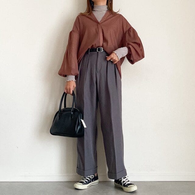 GU　タートルネック　パンツ