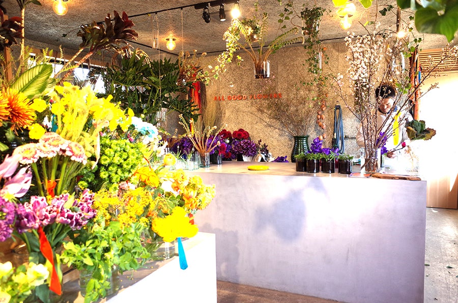 ALL GOOD FLOWERS店内