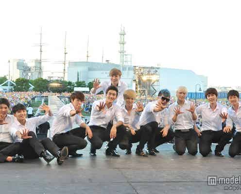 SUPER JUNIOR、日本初ファンミーティングで3万4千人熱狂