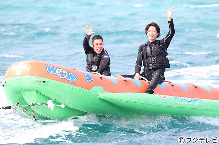 ナインティナイン/『めちゃ×2イケてるッ!新春2時間30分スペシャル~ナイナイ&中居の日本一周 祝・コンビ結成25周年の旅~』より