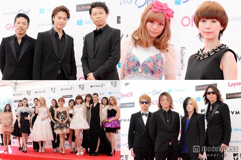 EXILE、E-girls、GLAY、きゃりー、木村カエラらドレスアップで集結　「VMAJ」レッドカーペット＜写真特集＞