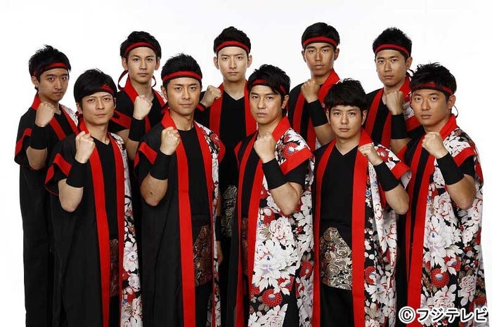 オマツリ男アナ9人衆(写真提供:フジテレビ)