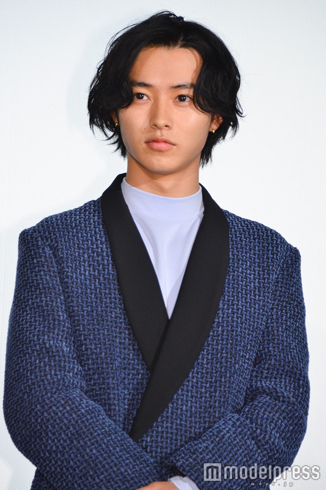 山崎賢人（横分け）／映画「映画 妖怪ウォッチ 空飛ぶクジラとダブル世界の大冒険だニャン！」初日舞台挨拶より：2016年12月撮影 （C）モデルプレス