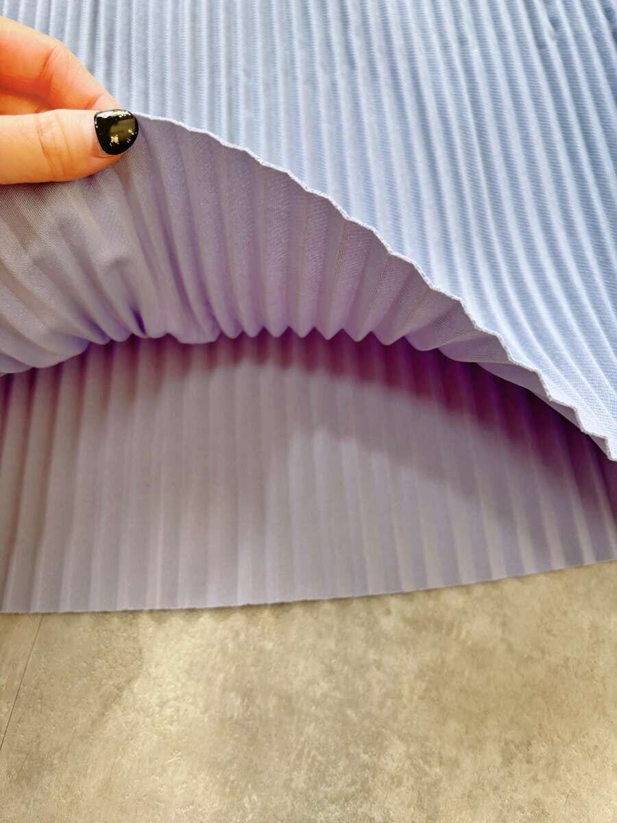 cocaランダムリブロングIラインスカート　裾部分