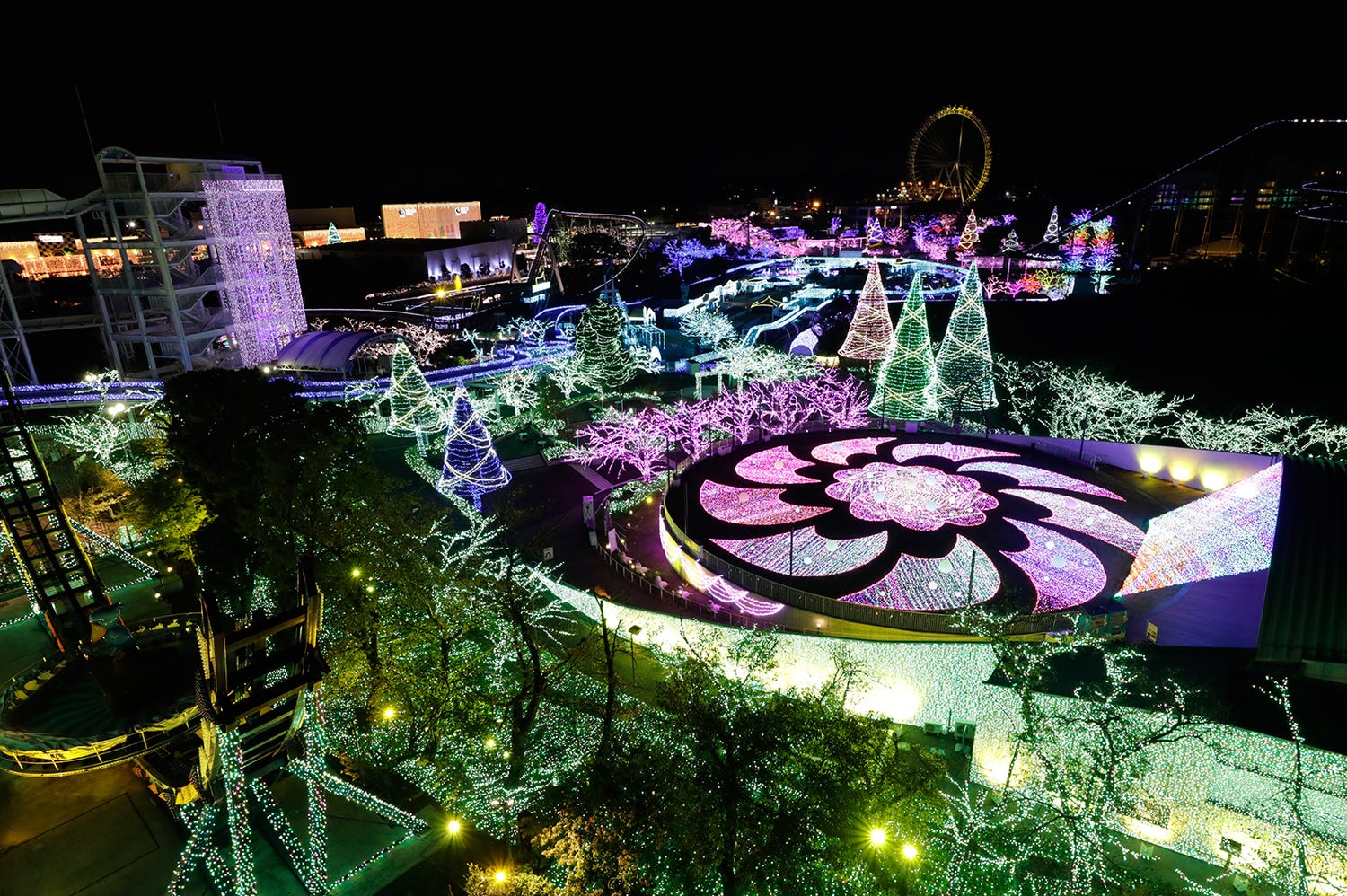 「よみうりランド ジュエルミネーション」誕生石テーマにした650万球の宝石イルミ