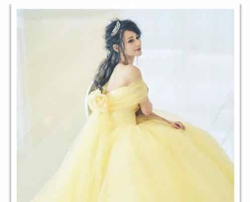 ダレノガレ明美「美女と野獣」風ウェディングドレスで憧れのベルに変身 本物のような美しさに絶賛の声