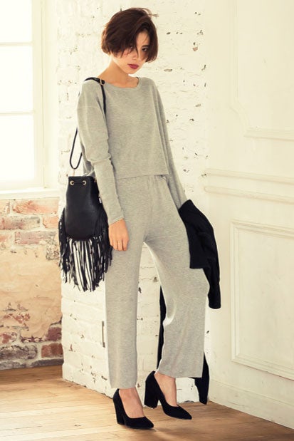 ニットワイドパンツ「Re:EDIT by GALSTAR」2,498円（税込）／画像提供：Re:EDIT by GALSTAR