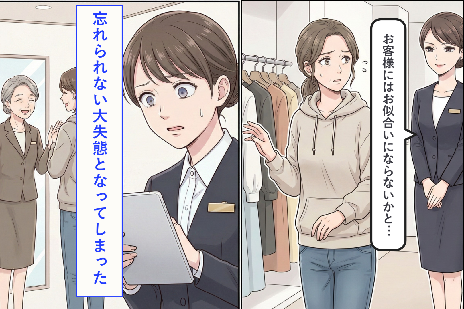 お客様を見た目で判断→忘れられない大失態となってしまった