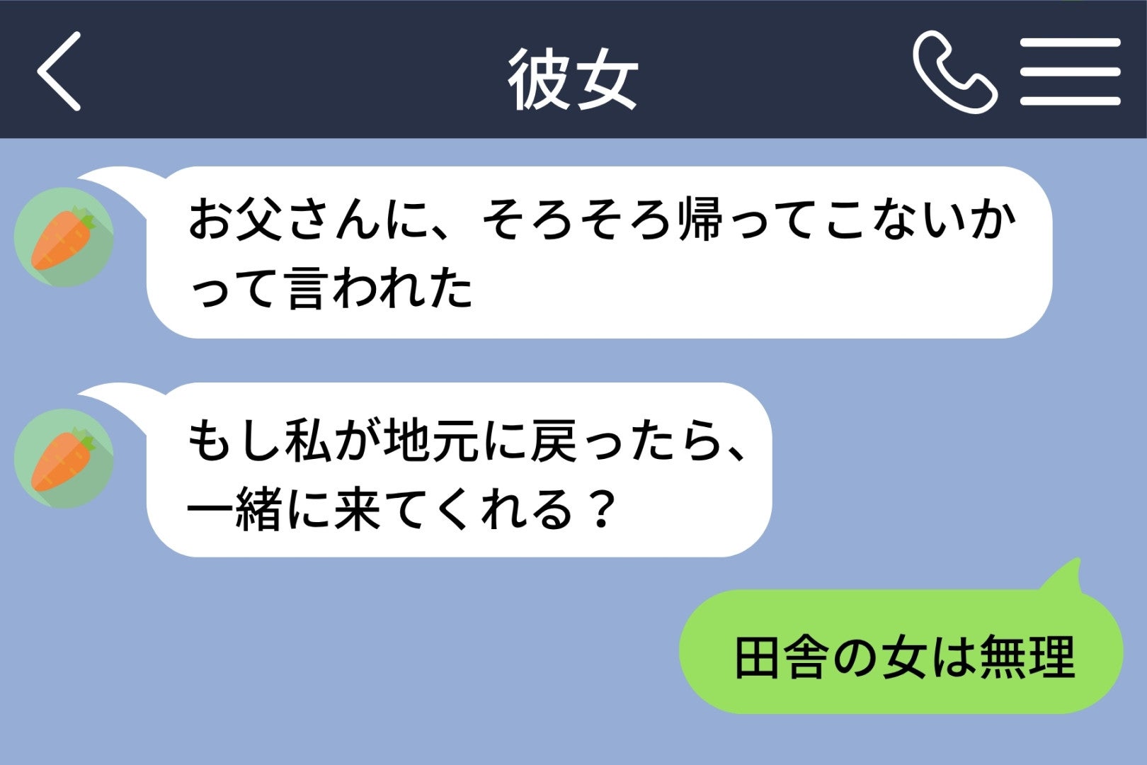 彼女の実家の座敷で、「田舎の女は無理」と送った俺がお父さんに伝えたこと