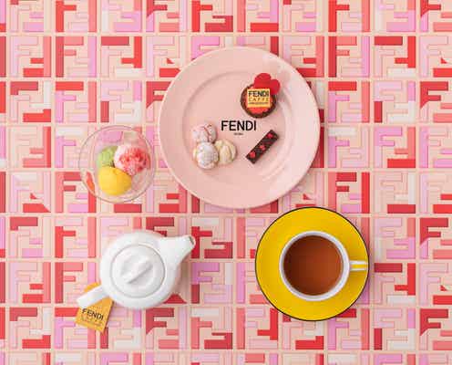 「フェンディ カフェ」バレンタイン限定メニュー新登場、いちごを使ったケーキやタルト