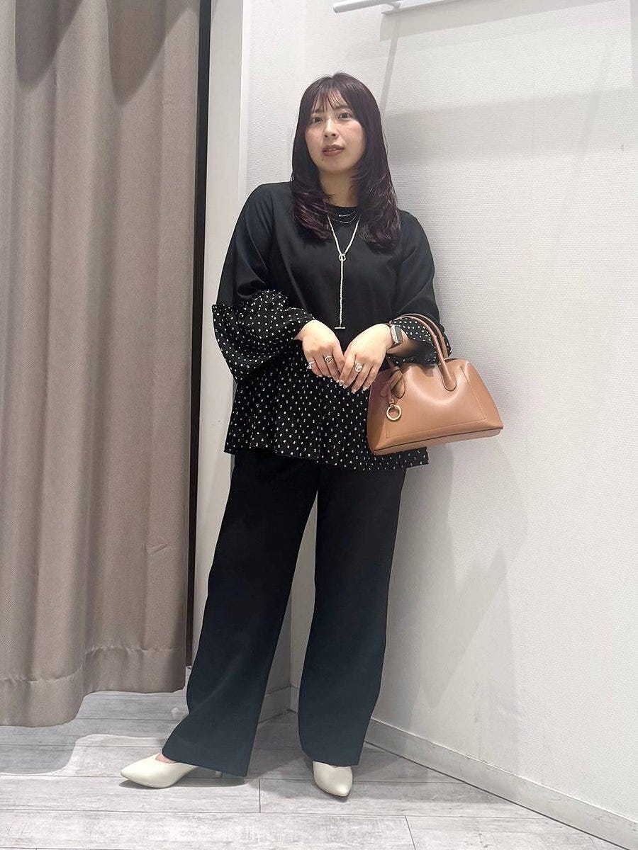 グローバルワークの切り替えブラウスパンツセット