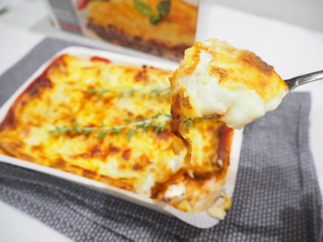 コストコラザニアのとろとろな様子