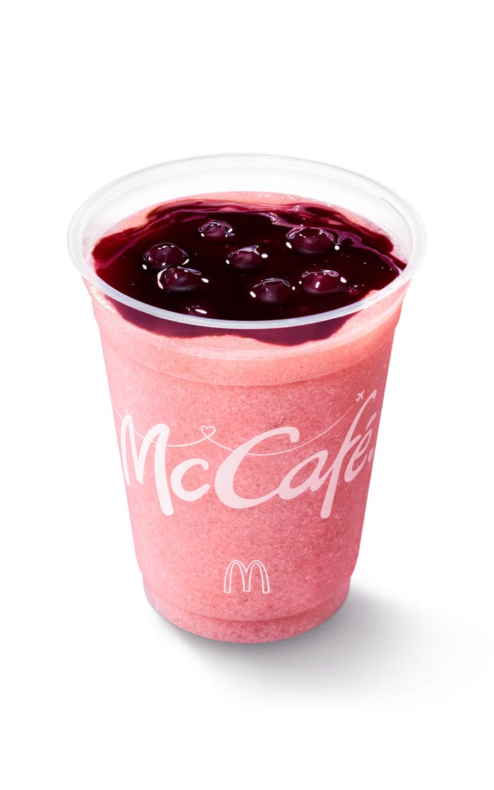 ミックスベリーヨーグルトスムージー(提供写真)