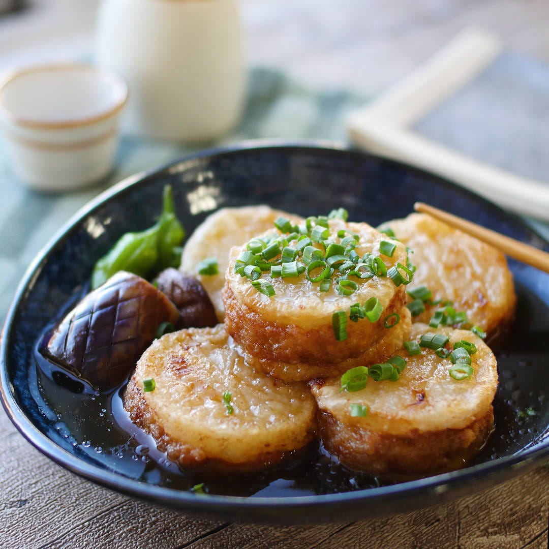じゅわっとジューシー！大根のはさみ揚げ出し