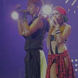 「a-nation island Departure」に出演した倖田來未(右)とゲスト出演したSHOW(左)