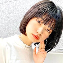 前髪ぱっつん 黒髪ボブ特集 幼くならずに大人の魅力を引き出すお手本ヘアをご紹介 モデルプレス