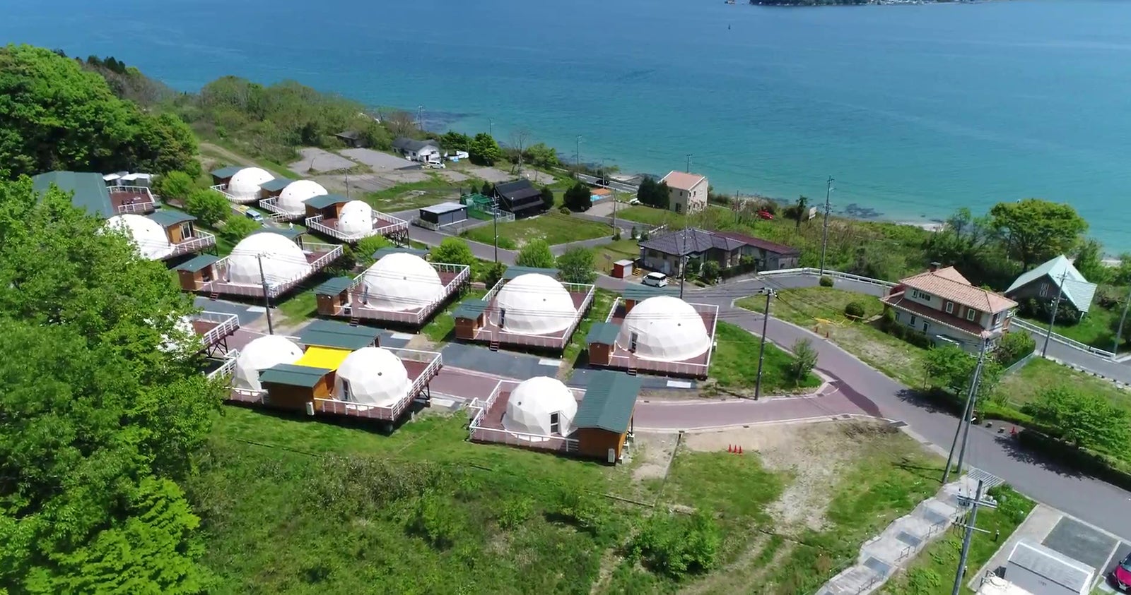 「ファームグランピング 京都天橋立」絶景ドームテントでBBQ、夜は焚き火Barも