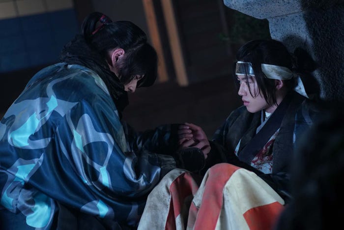 前田拳太郎、奥智哉「君とゆきて咲く~新選組青春録~」第12話より(C)テレビ朝日