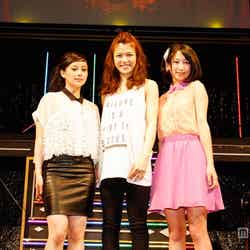 「Dream Vocal Audition」グランプリ3名／左から：塩野谷早耶香、泉彩世子、上野優華