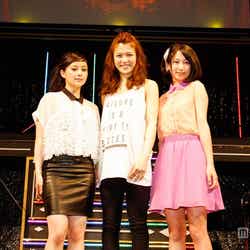 「Dream Vocal Audition」グランプリ3名/左から:塩野谷早耶香、泉彩世子、上野優華
