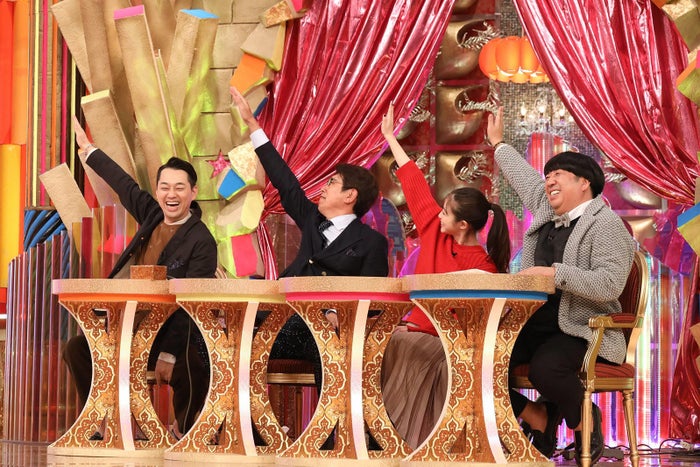 (Left) Shintaku Ishihashi, Takaaki Ishibashi, Mika Imada, Yuki Himura (C) Fuji TV