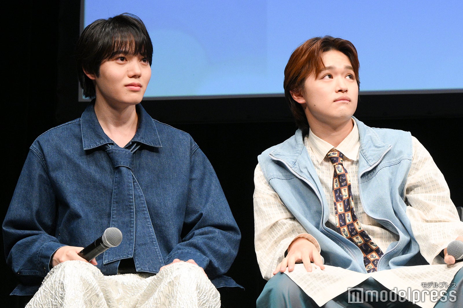 帰りたくない顔オーディションをする小泉光咲、大倉空人（C）モデルプレス