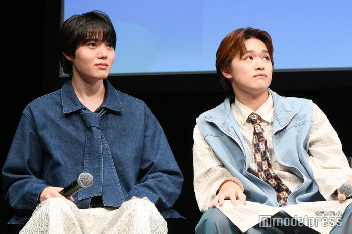 帰りたくない顔オーディションをする小泉光咲、大倉空人(C)モデルプレス