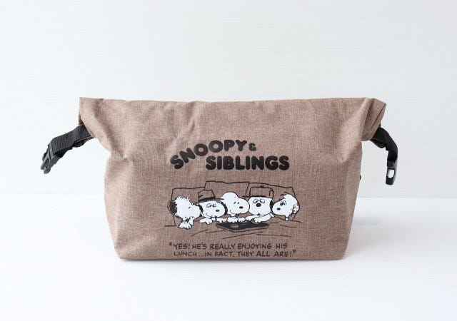 付録　ムック　スヌーピー　保冷バッグ　ロールトップ式　使い方